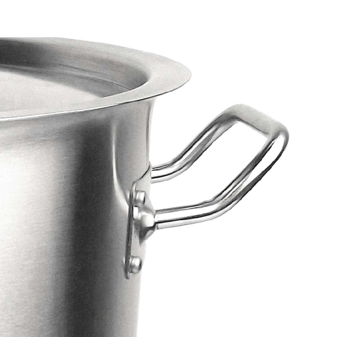 SOGA Stock Pot 50L Top Grade Thick Stainless Steel Stockpot 18/10