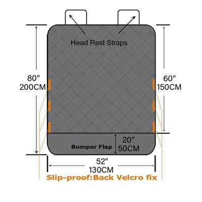 SOGA 2X Premium Car Trunk Pet Mat Boot Cargo Liner Waterproof Seat Cover Protector Hammock Non-Slip Pet Travel Essentials