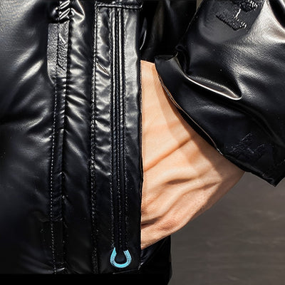 abbee Black XL Winter Hooded Glossy Overcoat Long Jacket Stylish Lightweight Quilted Warm Puffer Coat