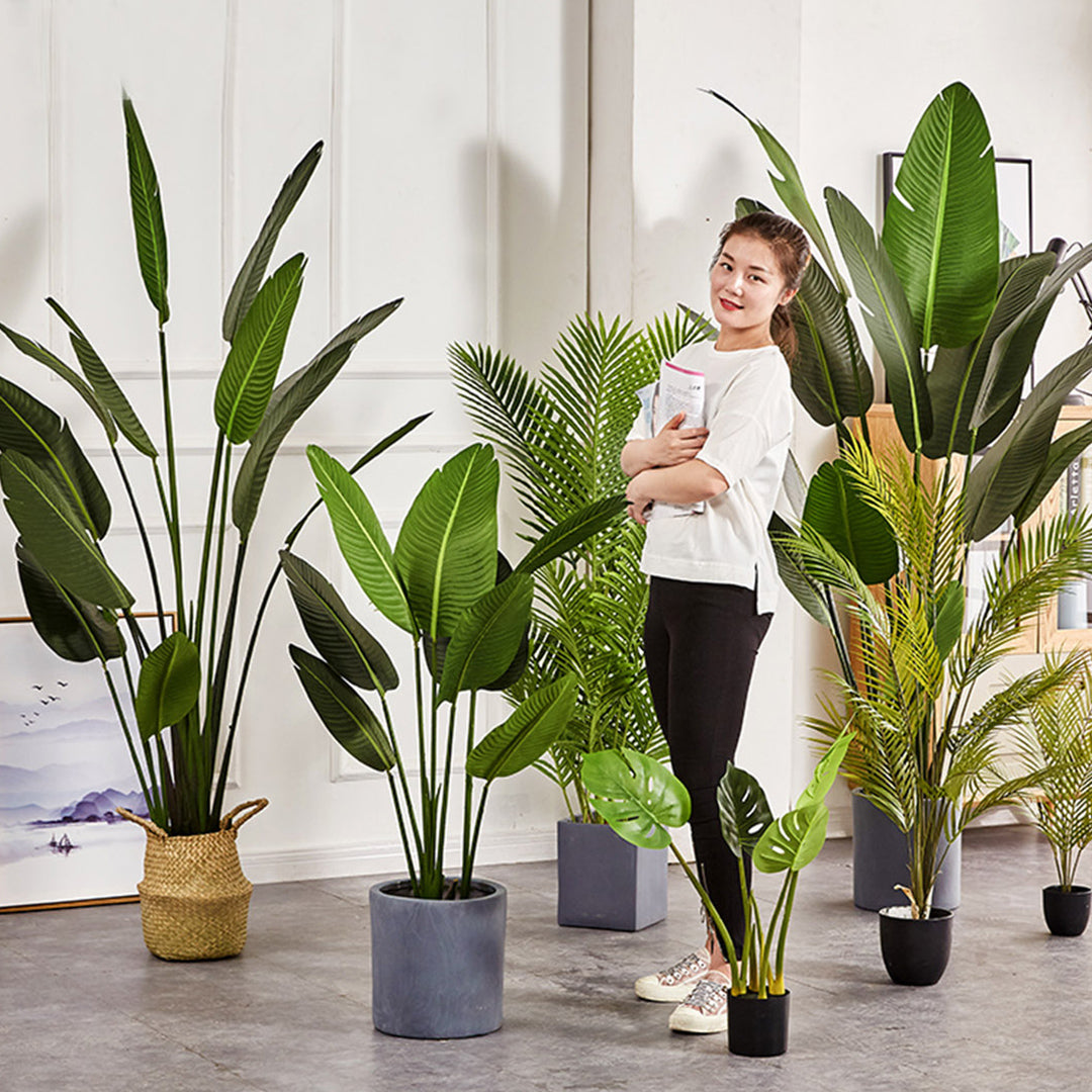 SOGA 180cm Green Artificial Indoor Nordic Wind Traveller Banana Plant Fake Decorative Tree