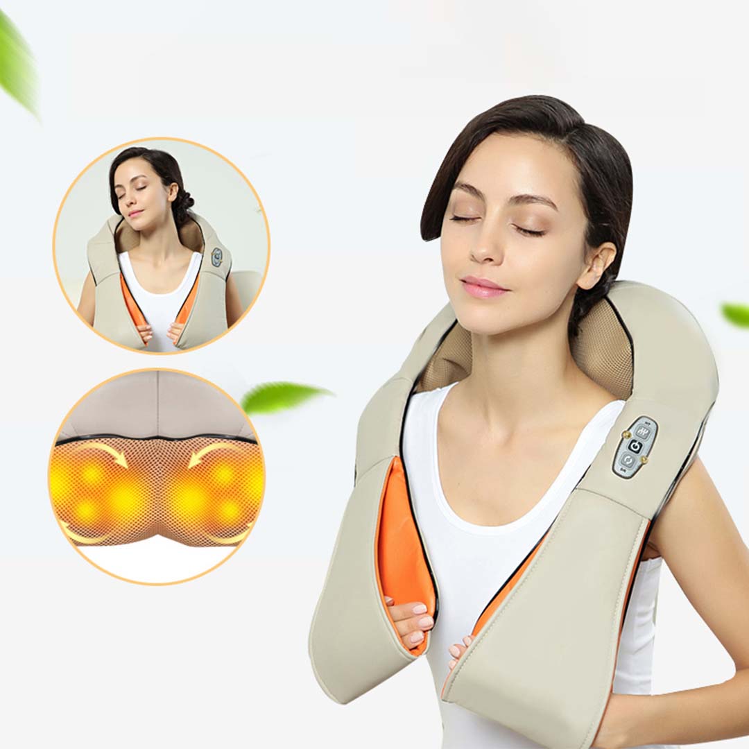 SOGA 2X Electric Kneading Neck Shoulder Arm Body Massager With Heat Health Care