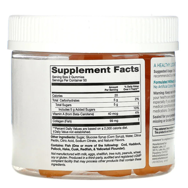 Collagen Gummies, Gelatin Free, Tropical Fruit Flavor