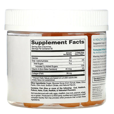 Collagen Gummies, Gelatin Free, Tropical Fruit Flavor