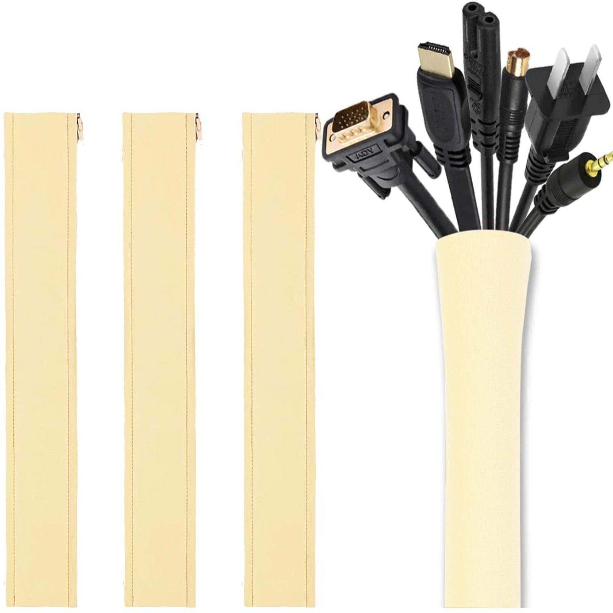 4-Piece Neoprene Cable Management Sleeve Set