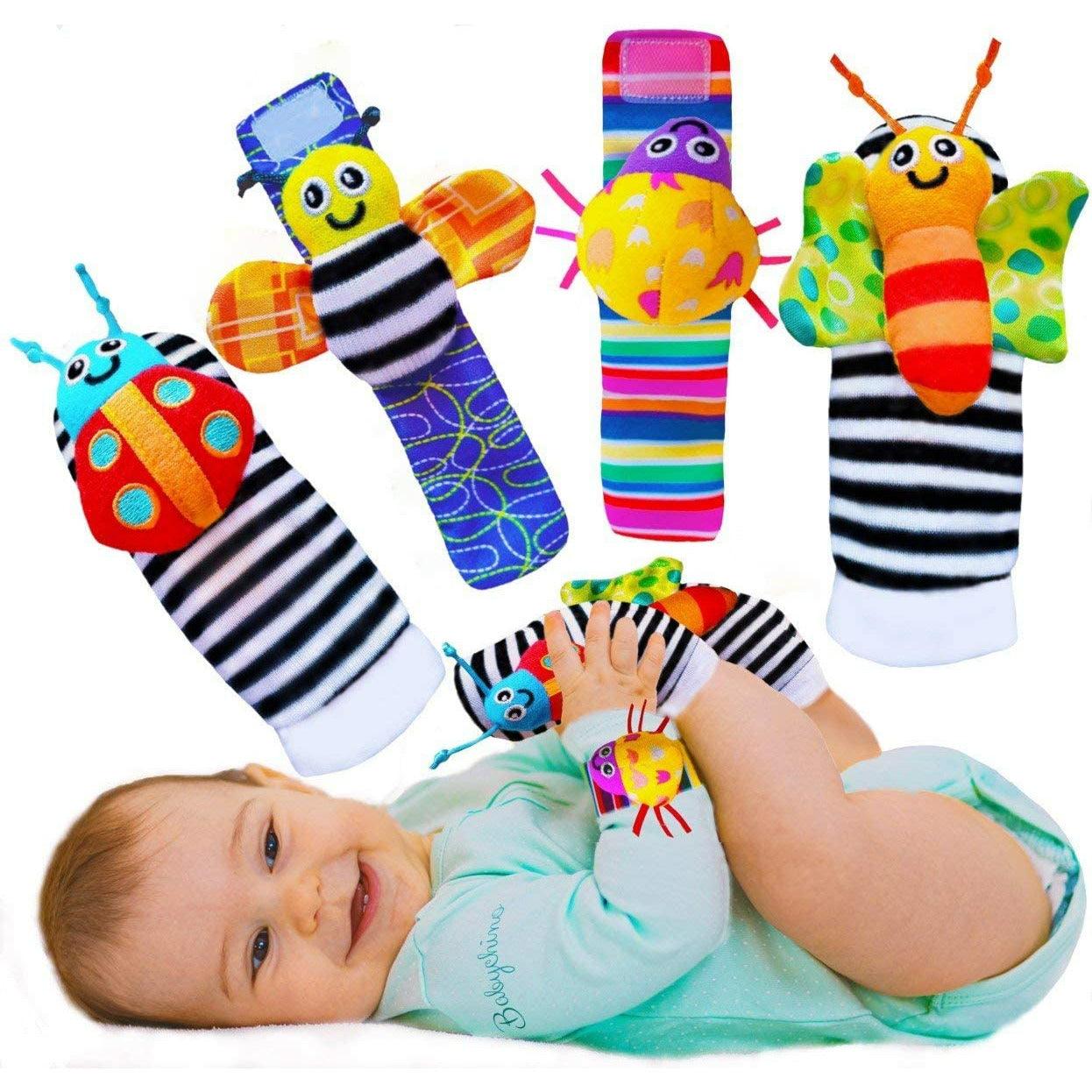 Babycheeks BabyCheeks Baby Wrist Rattle & Foot Finder Socks - Sensory Learning ...
