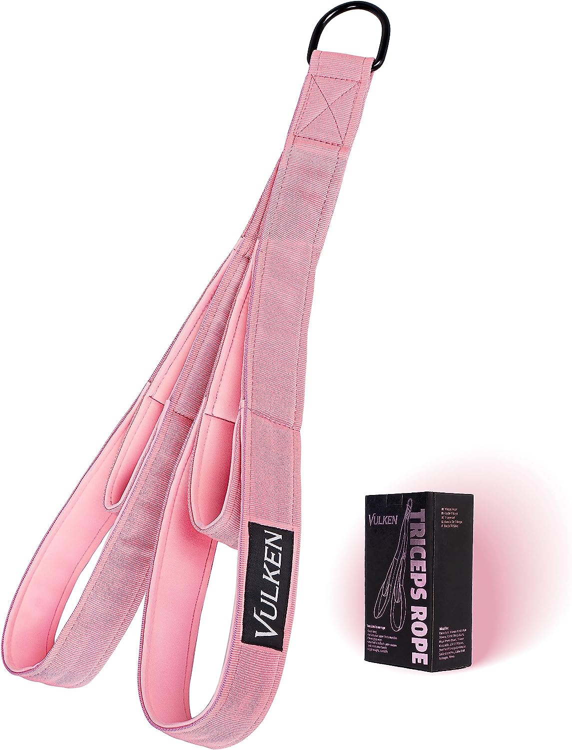 Vulken Tricep Rope - Dual Length Cable Attachment