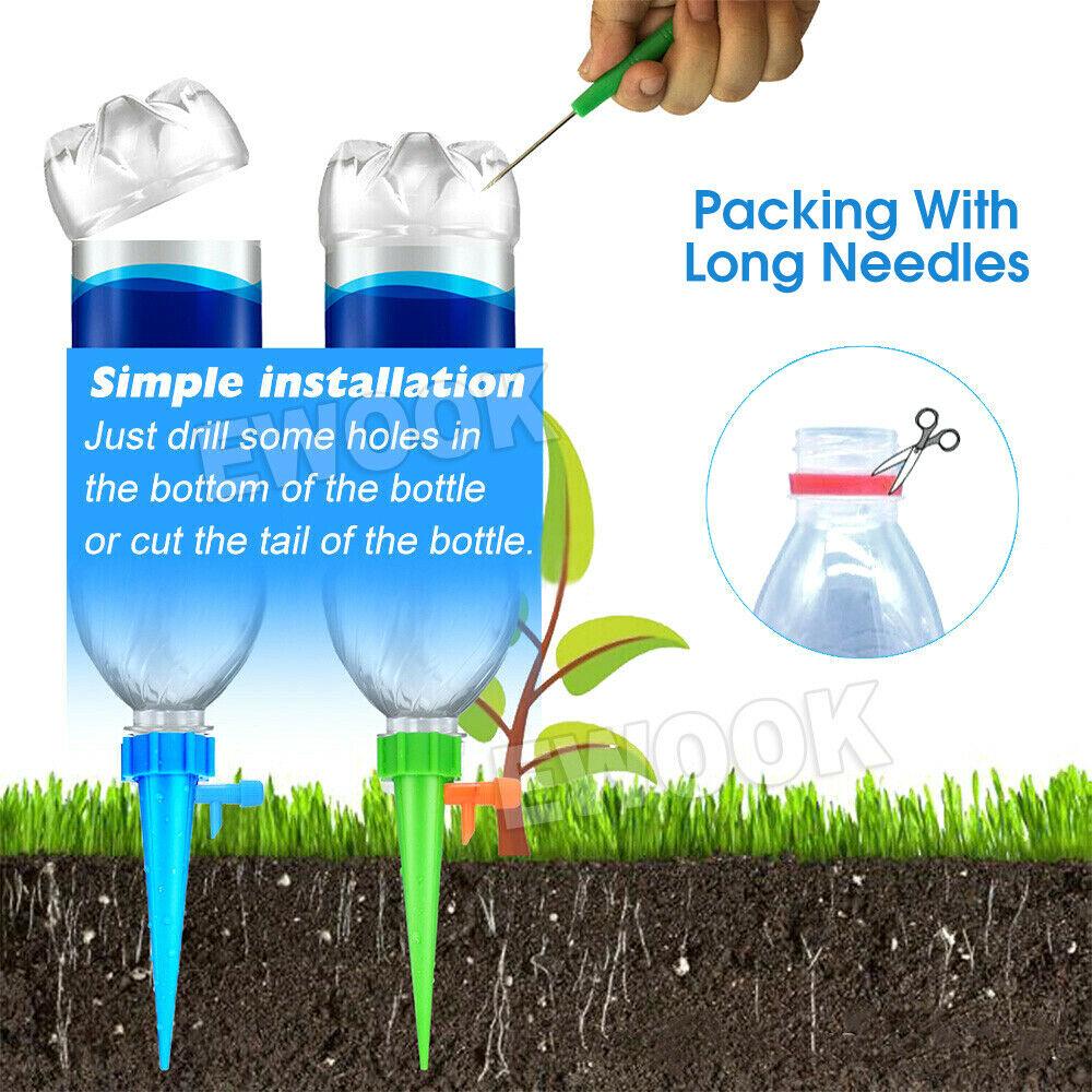 24x Automatic Self Watering Spikes System Garden Home Plant Pot Water Tools Kit